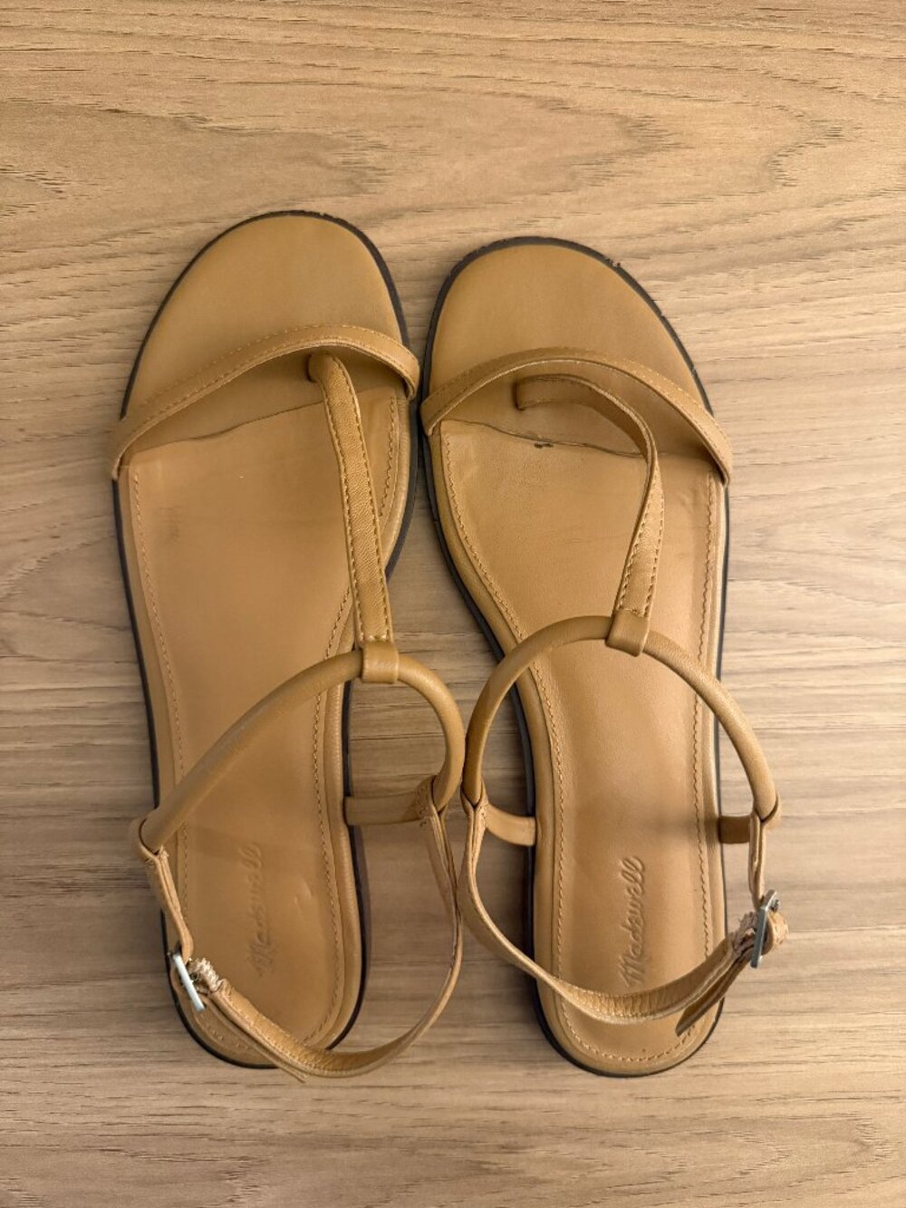 Madewell Camel/ Tan leather sandal Size 7
